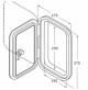 180° opening hatches with lock and key 275 X 370 - SP2431 - Cansb 